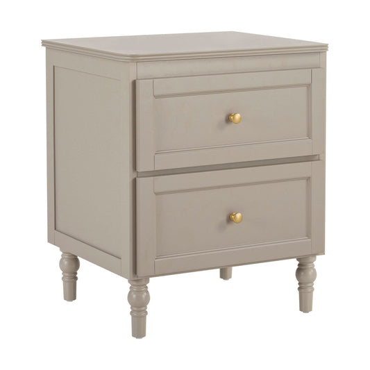 DUS-APM-52831 Grade-B Dusk Ruby 2 Drawer Bedside Table - Taupe RRP £99 RRP £99