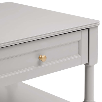 DUS-GOL-03644 Grade-B Dusk Ruby Coffee Table - Light Grey RRP £152