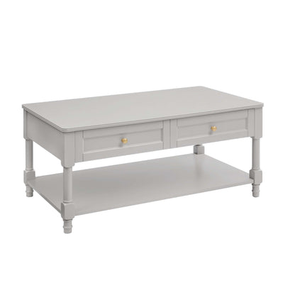 DUS-GOL-06951 Grade-B Dusk Ruby Coffee Table - Light Grey RRP £152