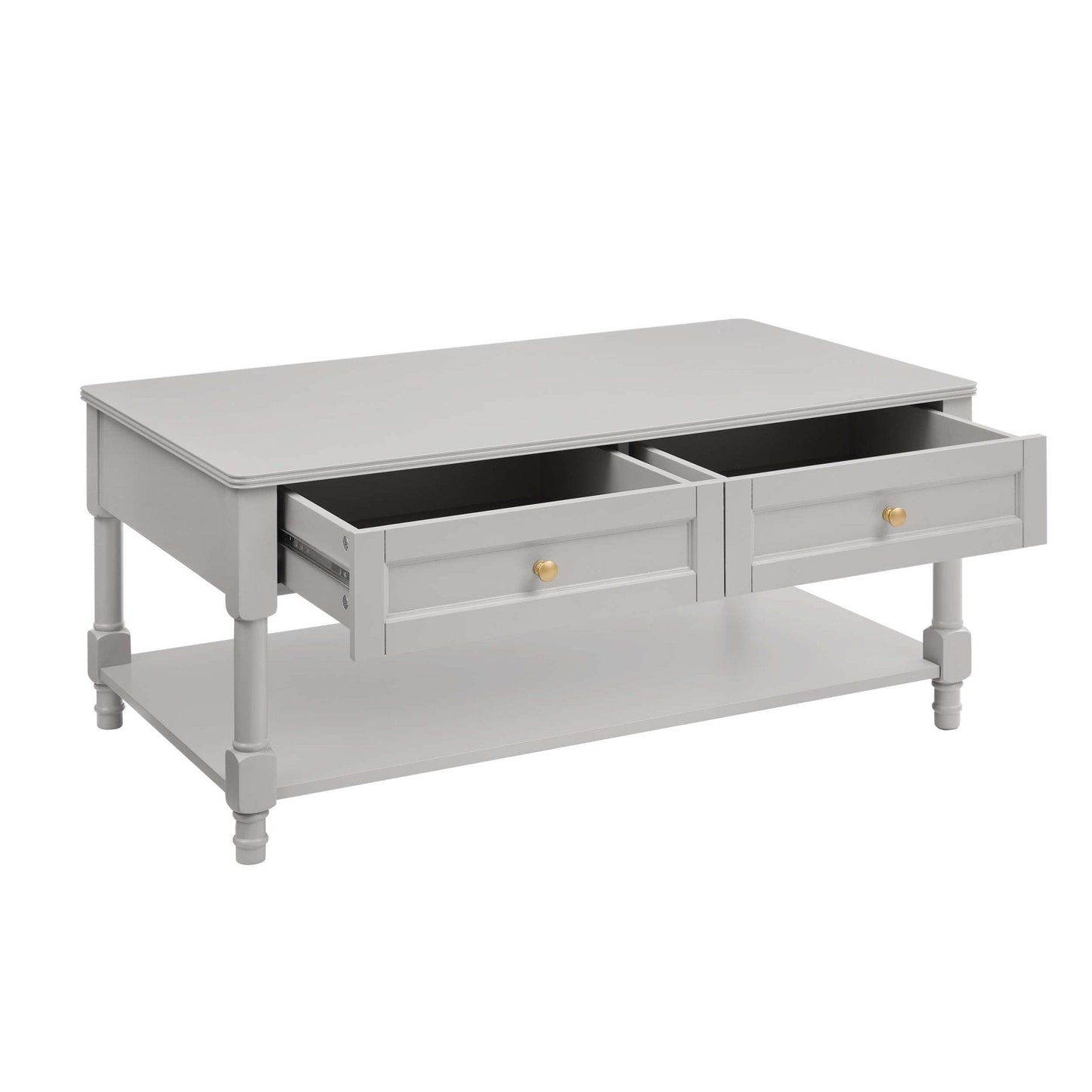 DUS-GOL-03644 Grade-B Dusk Ruby Coffee Table - Light Grey RRP £152