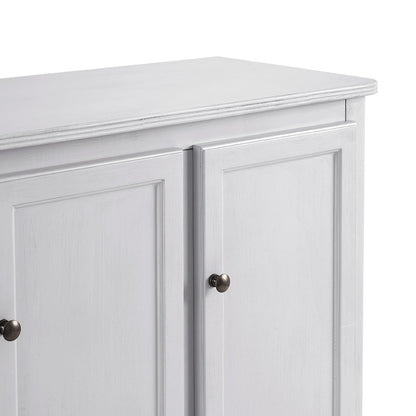 DUS-CC2-02408 Grade-B Dusk Ruby 4 Door Sideboard - Washed Stone RRP £329.00
