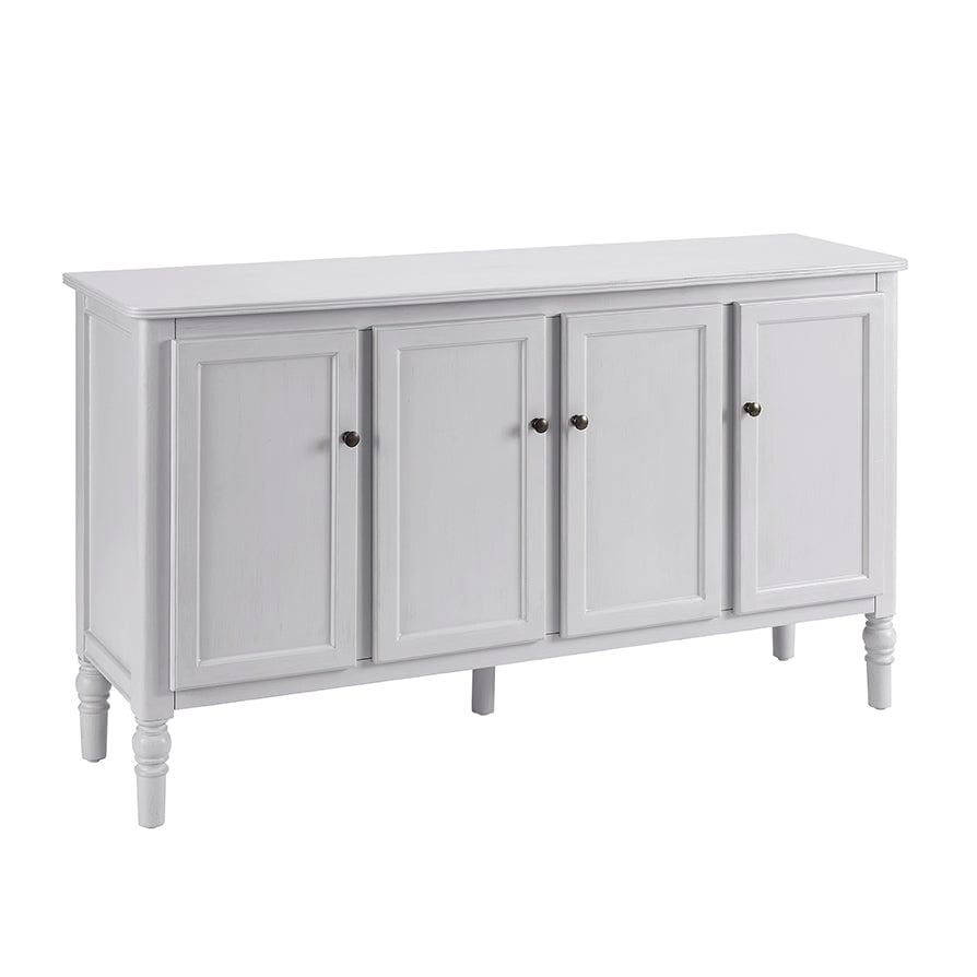 DUS-CC2-02408 Grade-B Dusk Ruby 4 Door Sideboard - Washed Stone RRP £329.00