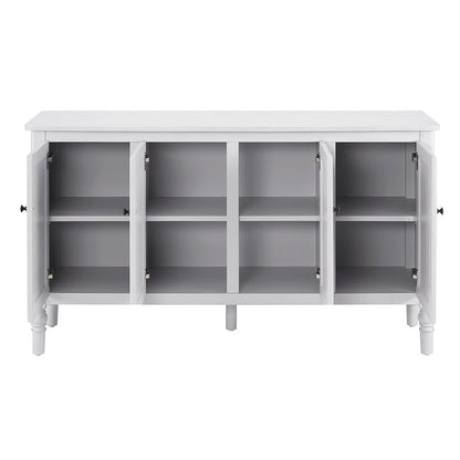 DUS-CC2-02408 Grade-B Dusk Ruby 4 Door Sideboard - Washed Stone RRP £329.00