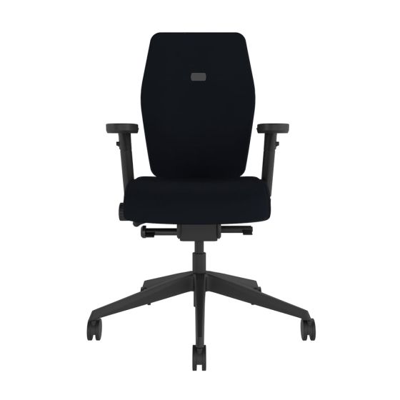 POS-CC2-00009 Grade-B Posturite Positiv Plus Medium Back Chair - Black w/ Adj. Arms RRP £1041.00