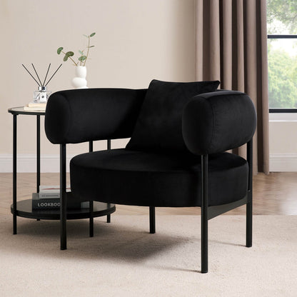 DUS-CC2-04309 Grade-B Dusk Sabrina Accent Chair - Ink RRP £189.00