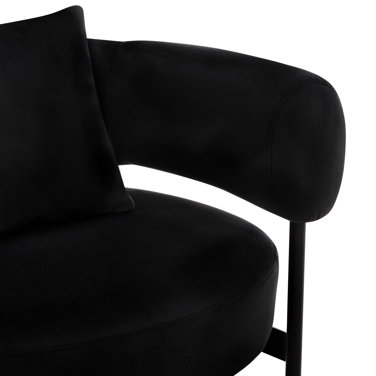 DUS-CC2-04309 Grade-B Dusk Sabrina Accent Chair - Ink RRP £189.00