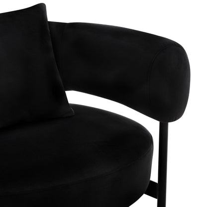 DUS-CC2-04309 Grade-B Dusk Sabrina Accent Chair - Ink RRP £189.00