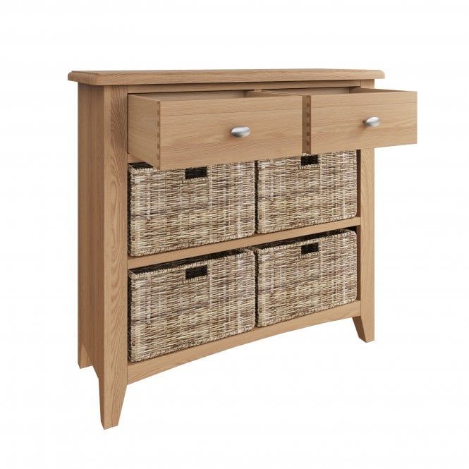 BFW-GOL-00915 Grade-B Big Furniture Warehouse Gabon 2+4 Drawer Sideboard RRP £265