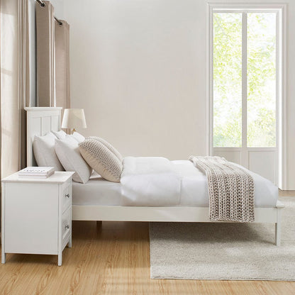 DUS-GOL-03227 Grade-B Dusk Salcombe Bed Frame - White RRP £179