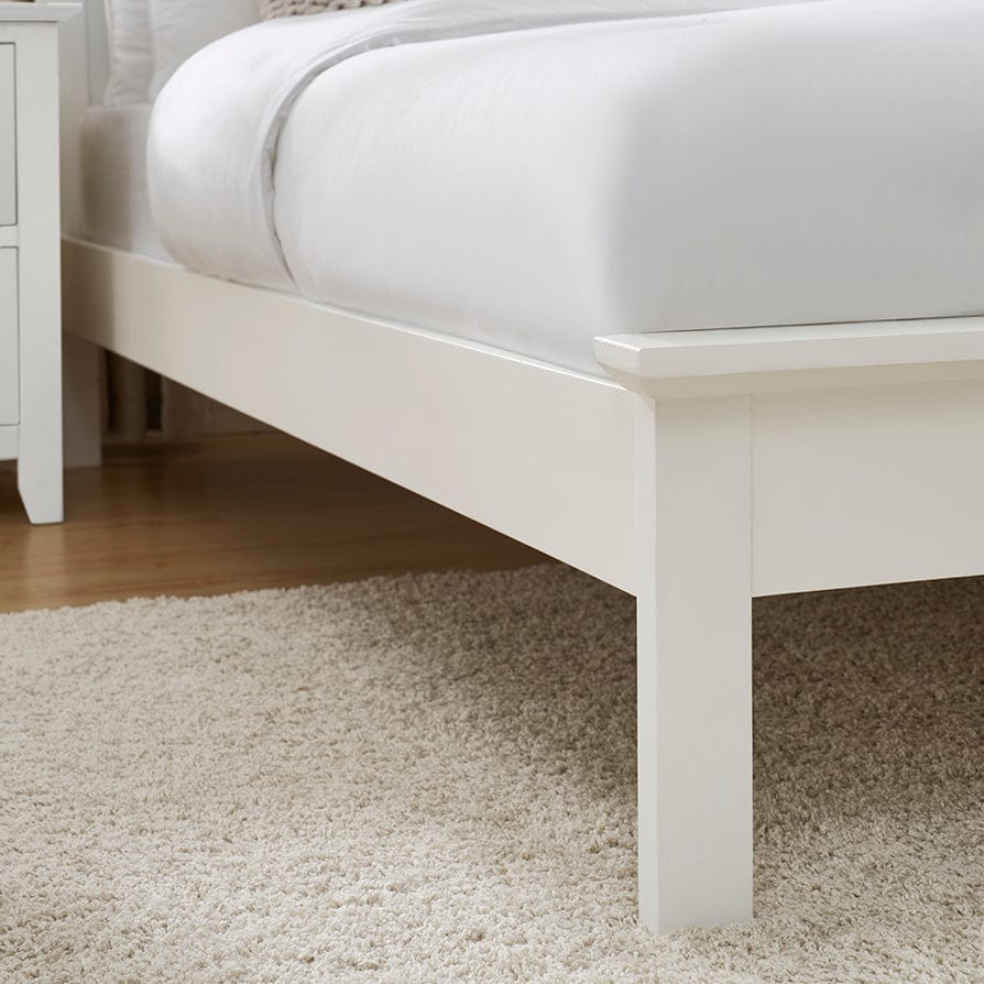 DUS-GOL-03227 Grade-B Dusk Salcombe Bed Frame - White RRP £179