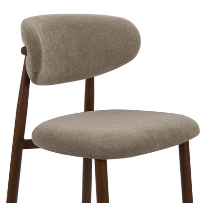 DUS-CC2-03416 Grade-B Dusk Sally Set of 2 Barstools - Chenille Mushroom RRP £169.00