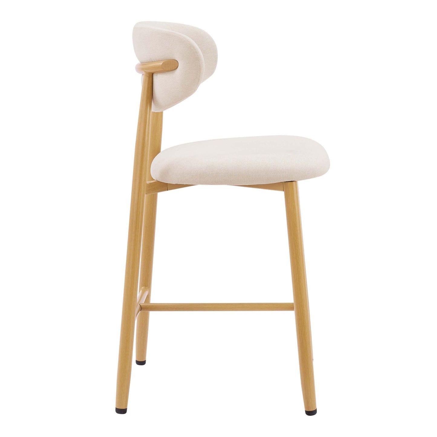 DUS-CC2-04028 Grade-B Dusk Sally Set of 2 Barstools - Cream Linen RRP £169.00