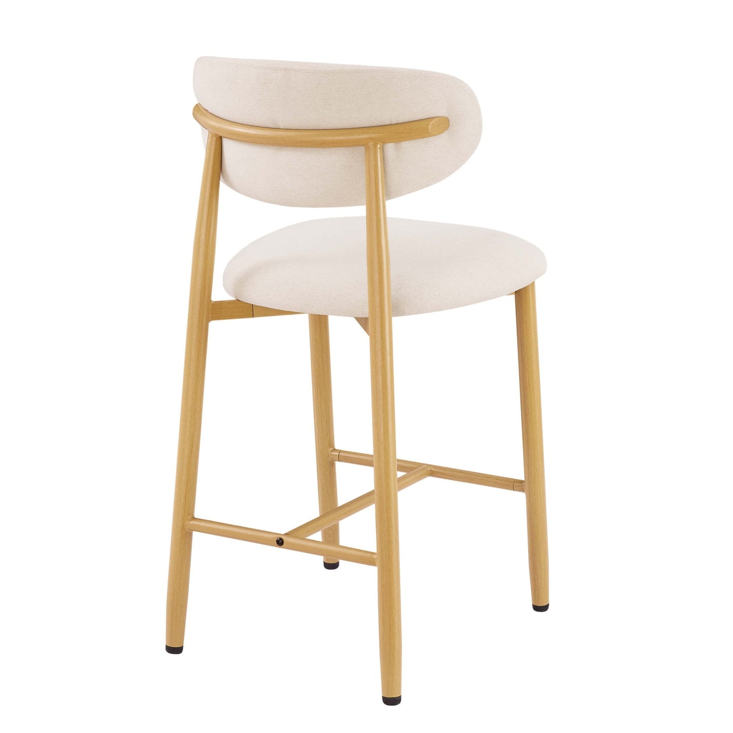 DUS-CC2-04028 Grade-B Dusk Sally Set of 2 Barstools - Cream Linen RRP £169.00