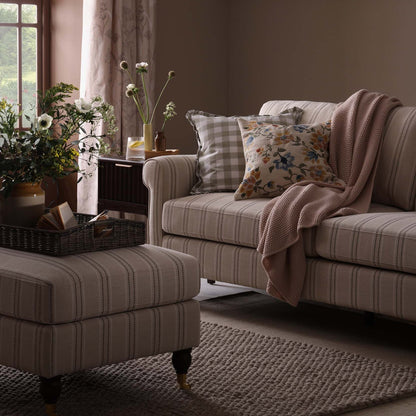 DUS-GOL-08367 Grade-C3 Dusk Sicily 3 Seater Sofa - Stripe RRP £629