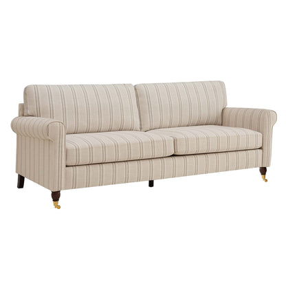 DUS-GOL-08367 Grade-C3 Dusk Sicily 3 Seater Sofa - Stripe RRP £629