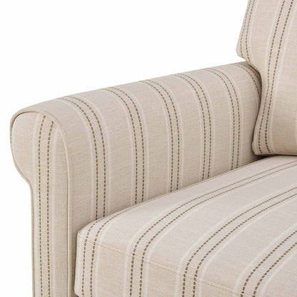 DUS-GOL-08367 Grade-C3 Dusk Sicily 3 Seater Sofa - Stripe RRP £629