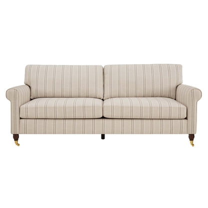 DUS-GOL-08367 Grade-C3 Dusk Sicily 3 Seater Sofa - Stripe RRP £629