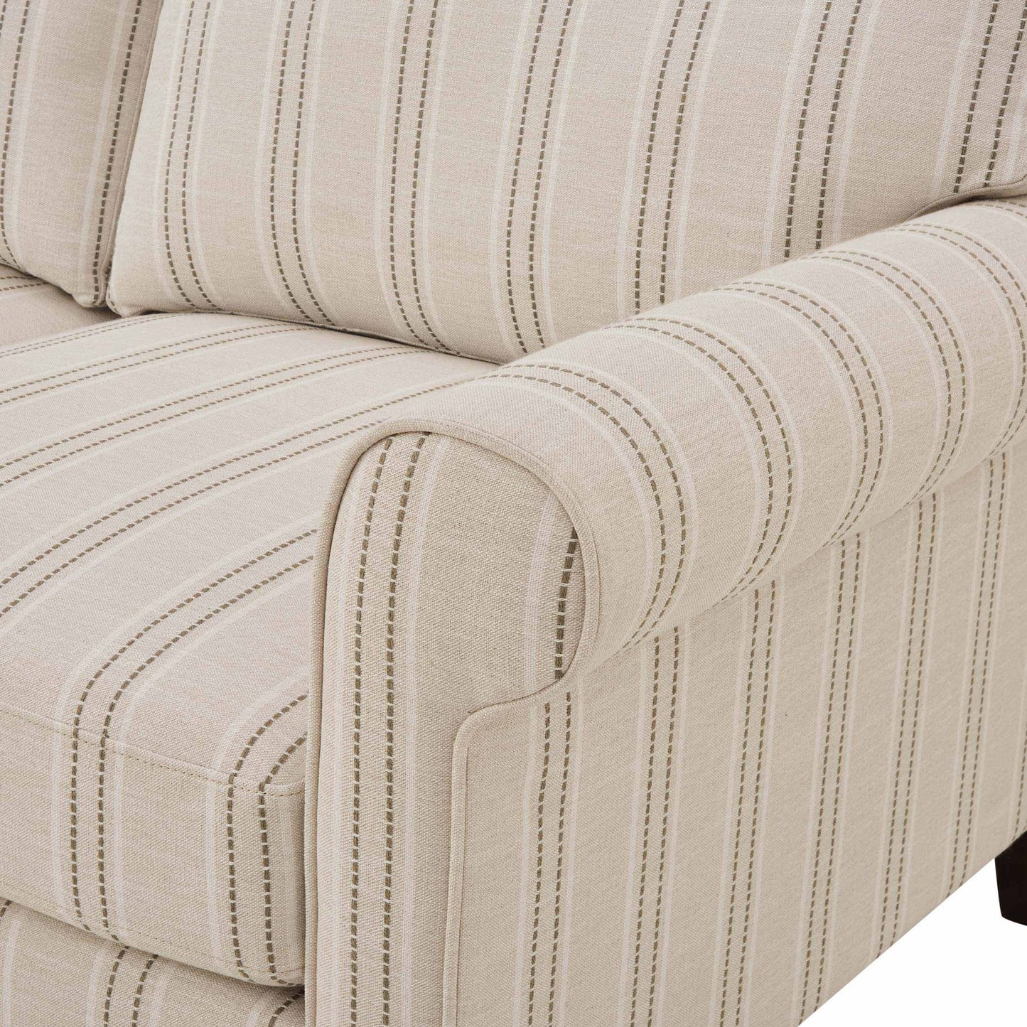 DUS-GOL-08367 Grade-C3 Dusk Sicily 3 Seater Sofa - Stripe RRP £629