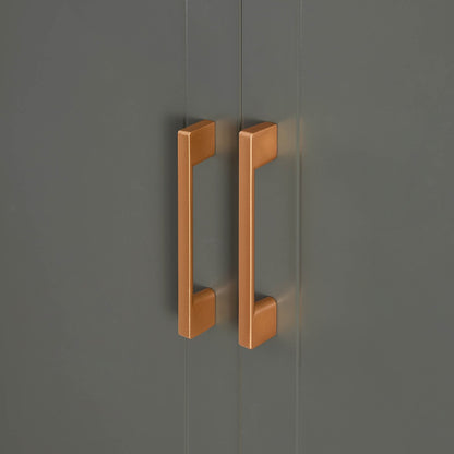 DUS-QCF-02179 Grade-BER Dusk Sienna 3 Door Wardrobe with Drawers - Vetiver RRP £319.00
