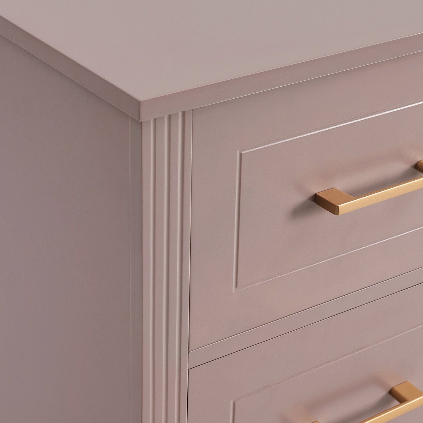 DUS-CC2-01630 Grade-B Dusk Sienna 5 Drawer Chest - Dusty Mauve RRP £219