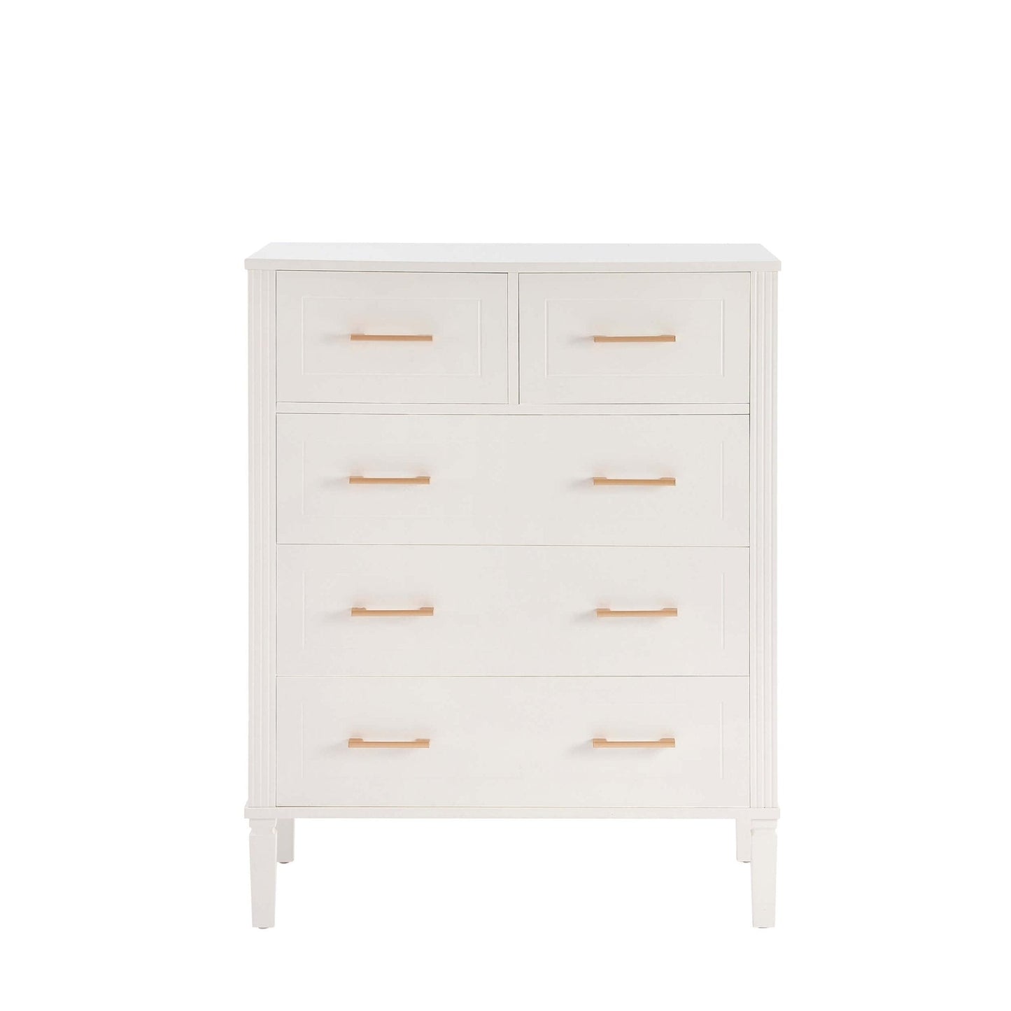 DUS-GOL-06115 Grade-B Dusk Sienna 5 Drawer Chest - Natural RRP £219