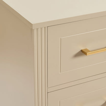 DUS-CC2-04832 Grade-B Dusk Sienna 5 Drawer Chest - Taupe RRP £219.00