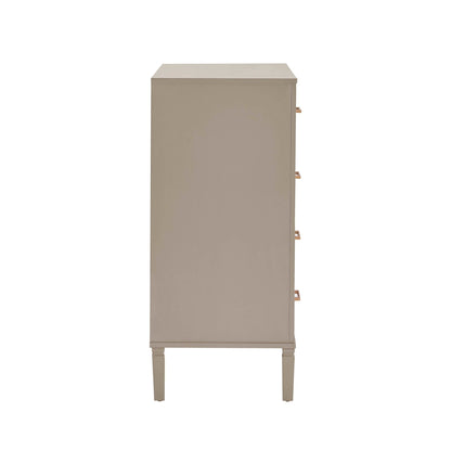 DUS-GOL-00769 Grade-B Dusk Sienna 5 Drawer Chest - Taupe RRP £219