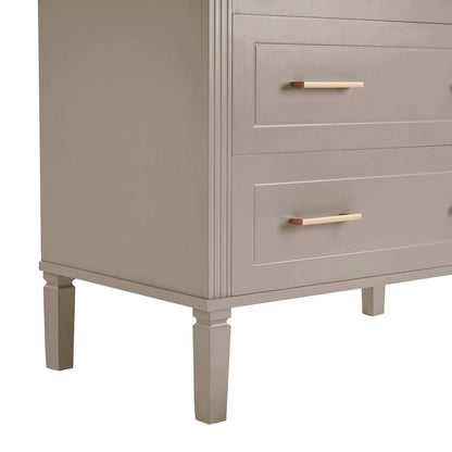 DUS-GOL-00769 Grade-B Dusk Sienna 5 Drawer Chest - Taupe RRP £219