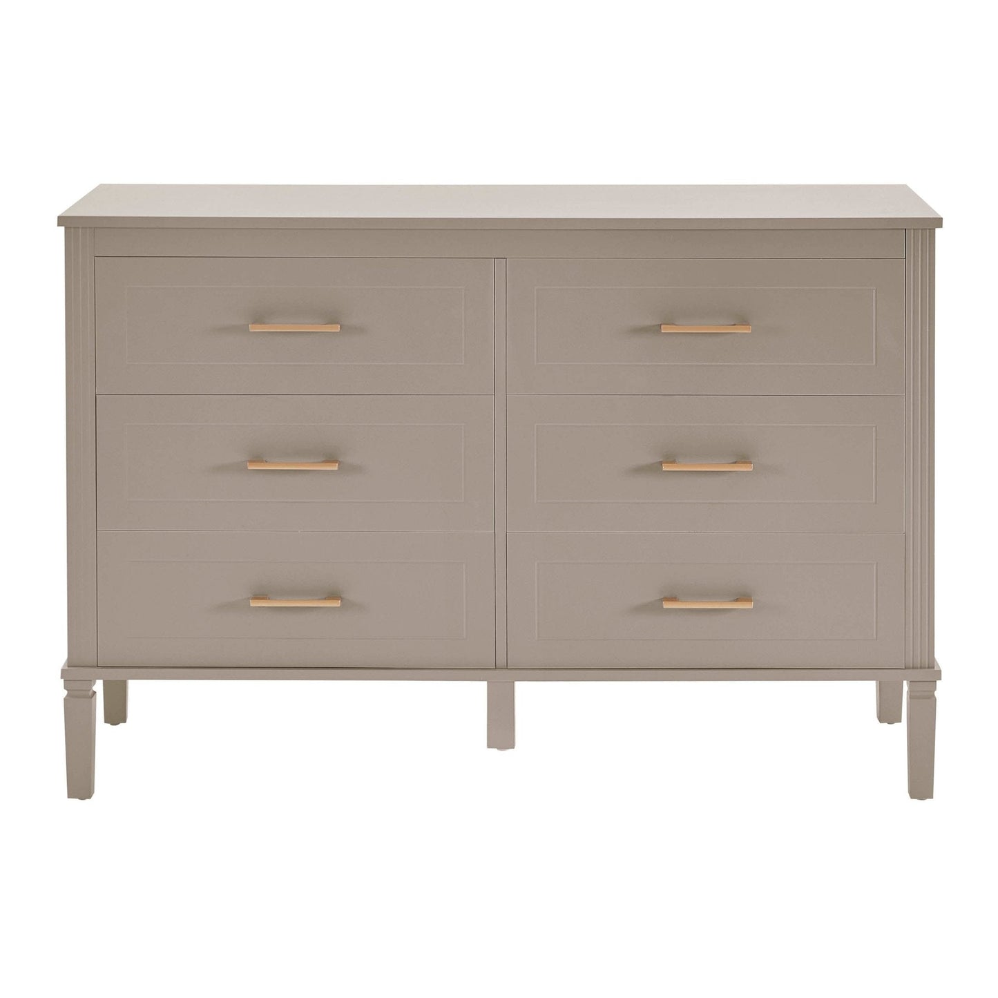 DUS-CC2-04736 Grade-B Dusk Sienna 6 Drawer Chest - Taupe RRP £259.00