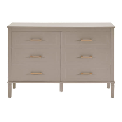 DUS-CC2-04736 Grade-B Dusk Sienna 6 Drawer Chest - Taupe RRP £259.00