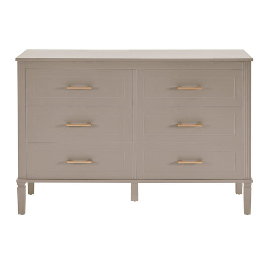 DUS-CC2-04736 Grade-B Dusk Sienna 6 Drawer Chest - Taupe RRP £259.00