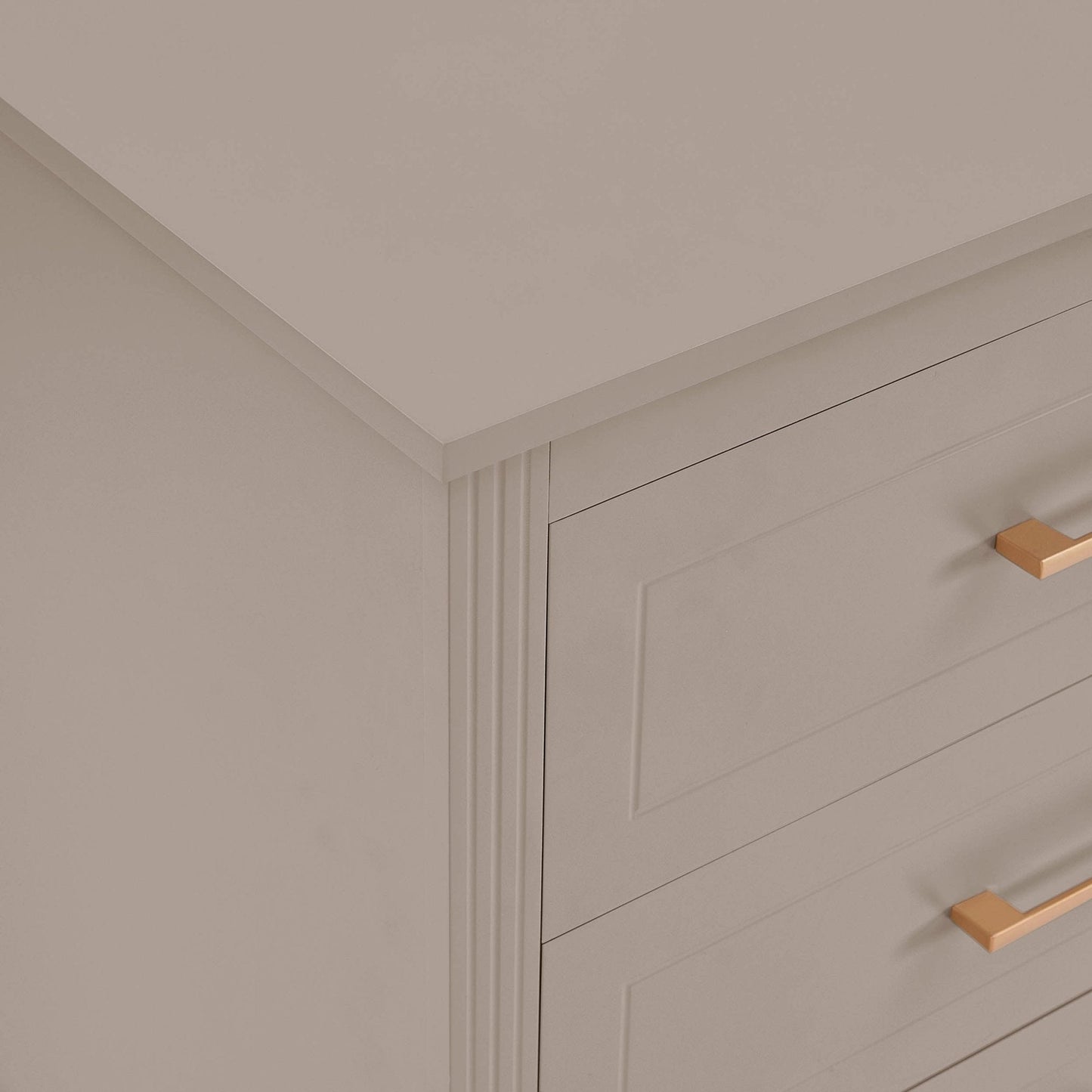 DUS-CC2-04736 Grade-B Dusk Sienna 6 Drawer Chest - Taupe RRP £259.00