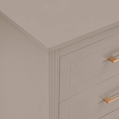 DUS-CC2-04736 Grade-B Dusk Sienna 6 Drawer Chest - Taupe RRP £259.00