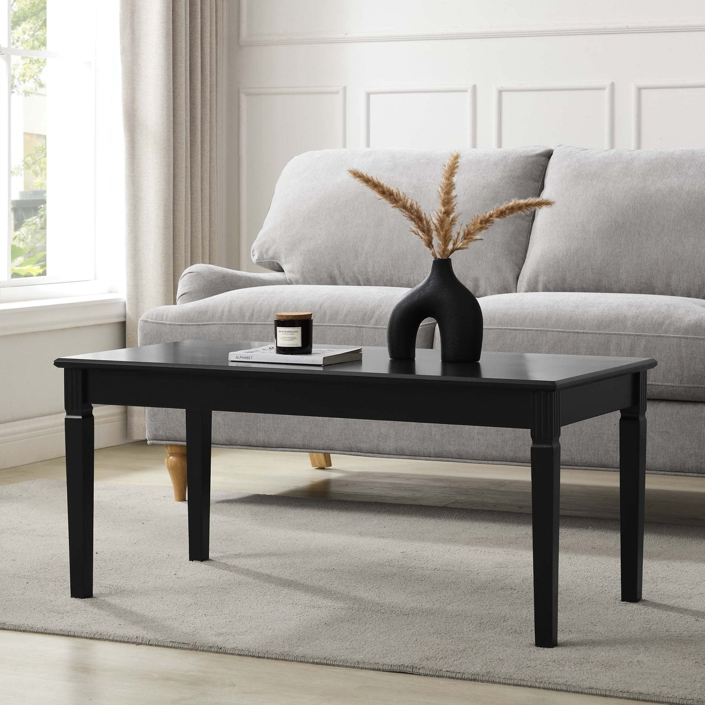 DUS-GOL-03240 Grade-B Dusk Sienna Coffee Table - Black RRP £116