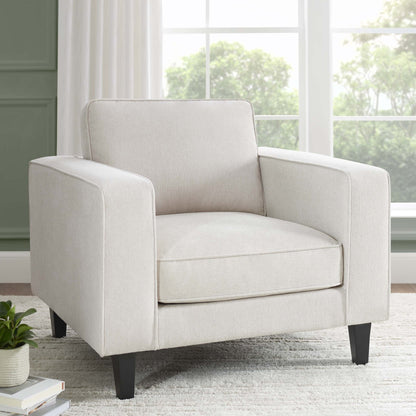 Dusk Soho Natural Linen Armchair