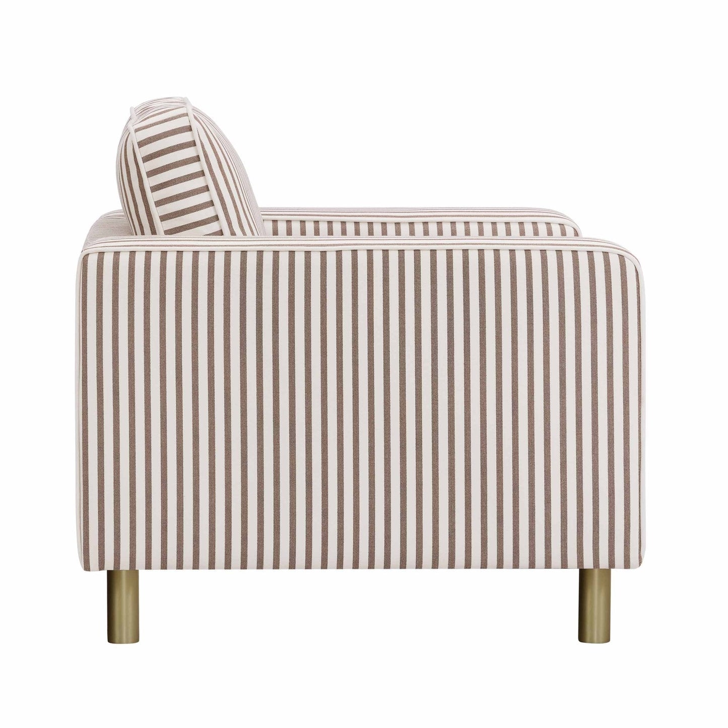 DUS-CC2-04661 Grade-B Dusk Soho Armchair - Chocolate Stripe RRP £279.00
