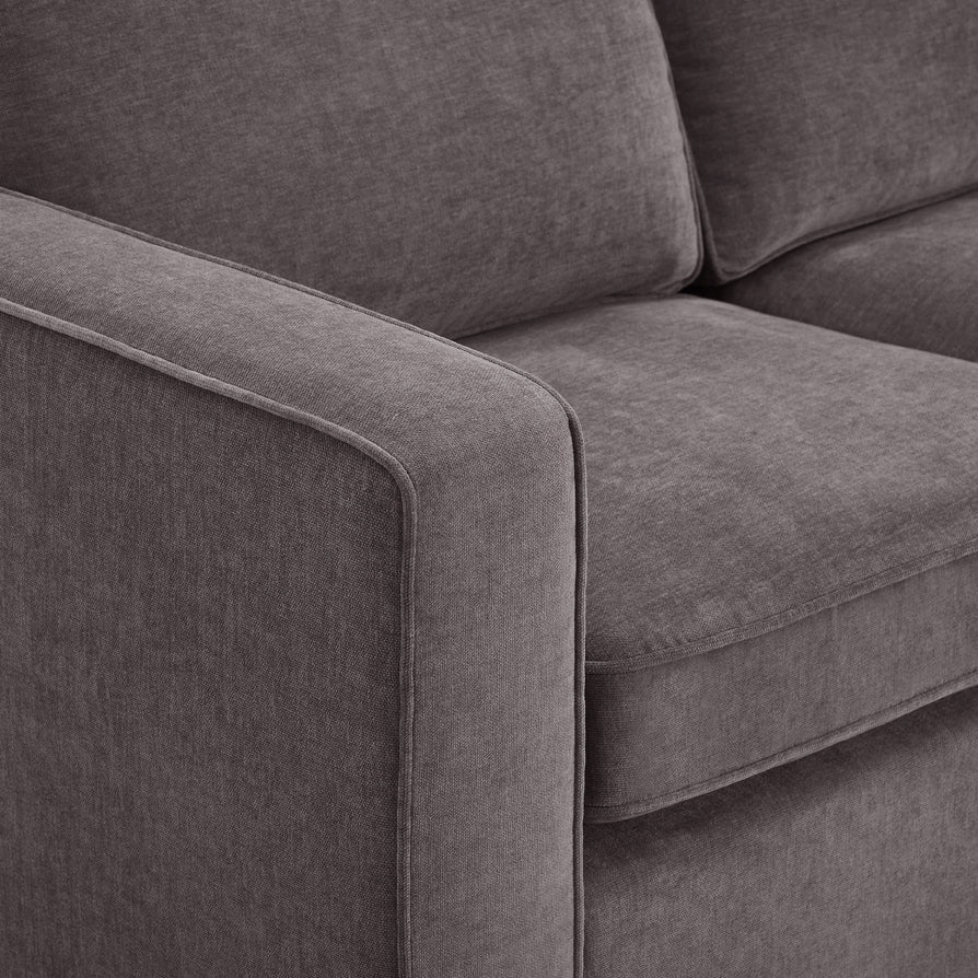 DUS-GOL-09102 Grade-BER Dusk Soho Left Hand Storage Chaise Sofa - Grey RRP £859