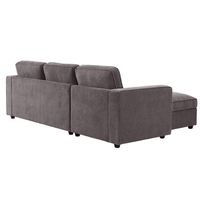 DUS-GOL-09102 Grade-BER Dusk Soho Left Hand Storage Chaise Sofa - Grey RRP £859