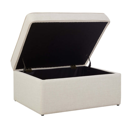 DUS-CC2-04405 Grade-B Dusk Soho Ottoman Storage Pouffe - Beige RRP £199.00