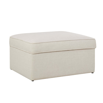 DUS-CC2-04405 Grade-B Dusk Soho Ottoman Storage Pouffe - Beige RRP £199.00