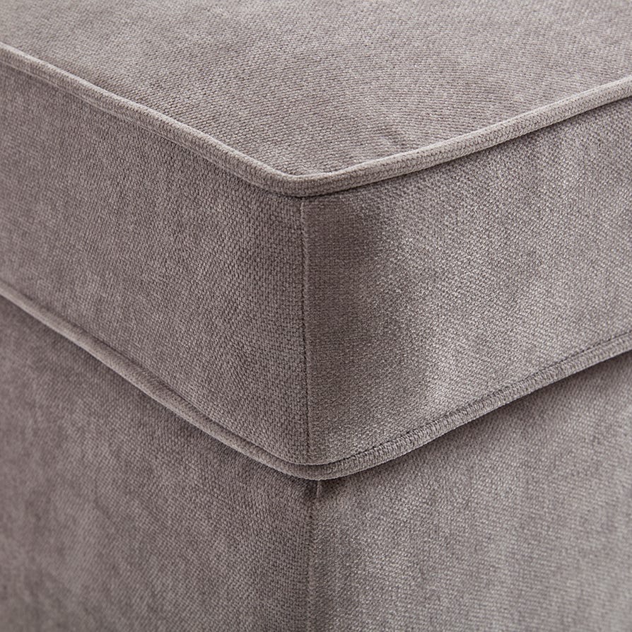 DUS-CC2-04797 Grade-B Dusk Soho Ottoman Storage Pouffe - Grey RRP £199.00