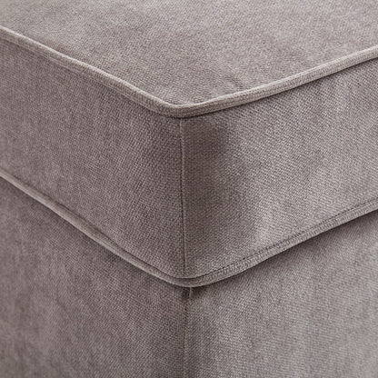 DUS-CC2-04797 Grade-B Dusk Soho Ottoman Storage Pouffe - Grey RRP £199.00