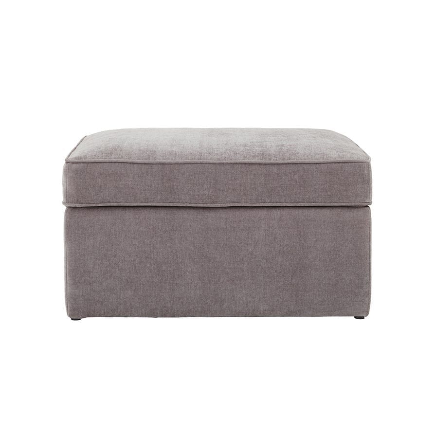 DUS-CC2-04797 Grade-B Dusk Soho Ottoman Storage Pouffe - Grey RRP £199.00