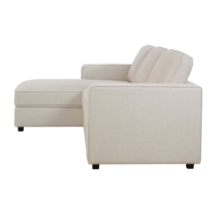 DUS-GOL-07311 Grade-BER Dusk Soho Left Hand Chaise Sofa - Beige RRP £859
