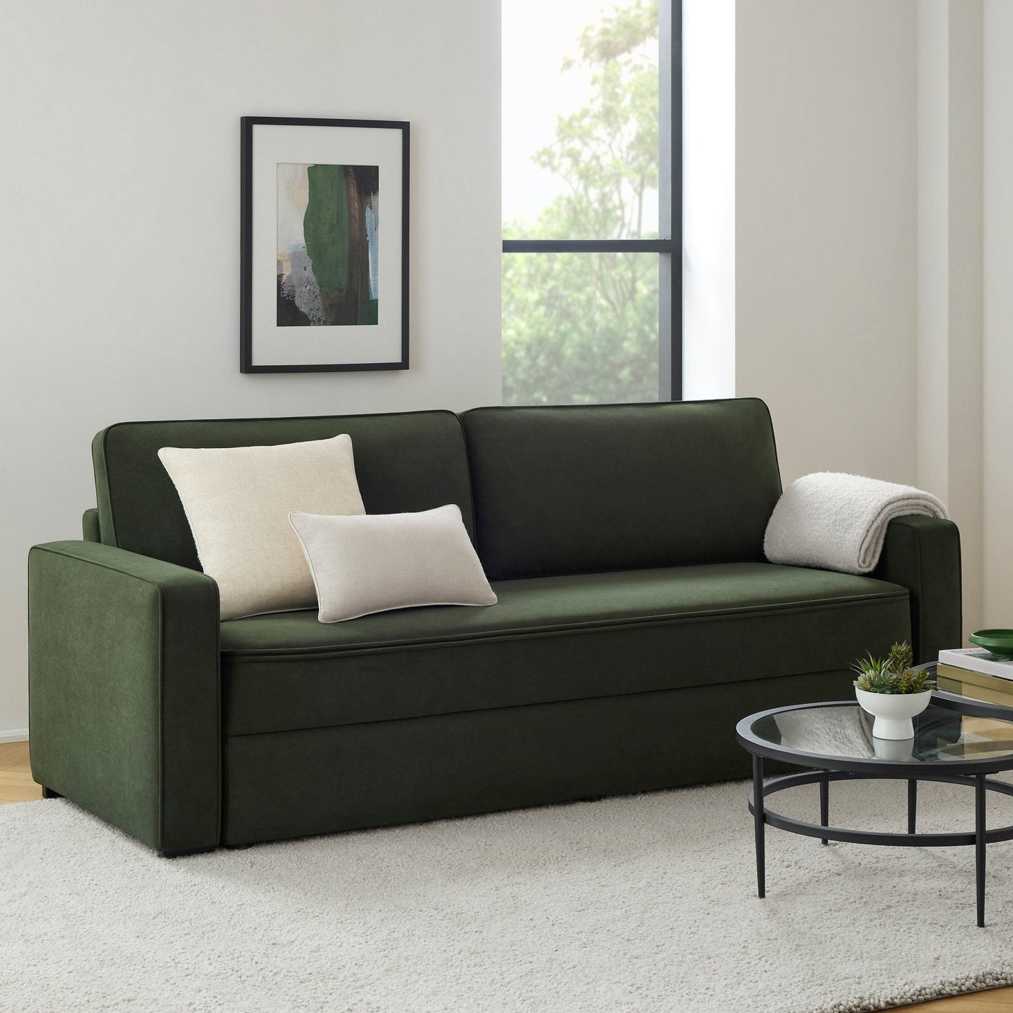 DUS-GOL-07147 Grade-BER Dusk Soho Sofa Bed - Dark Olive RRP £809