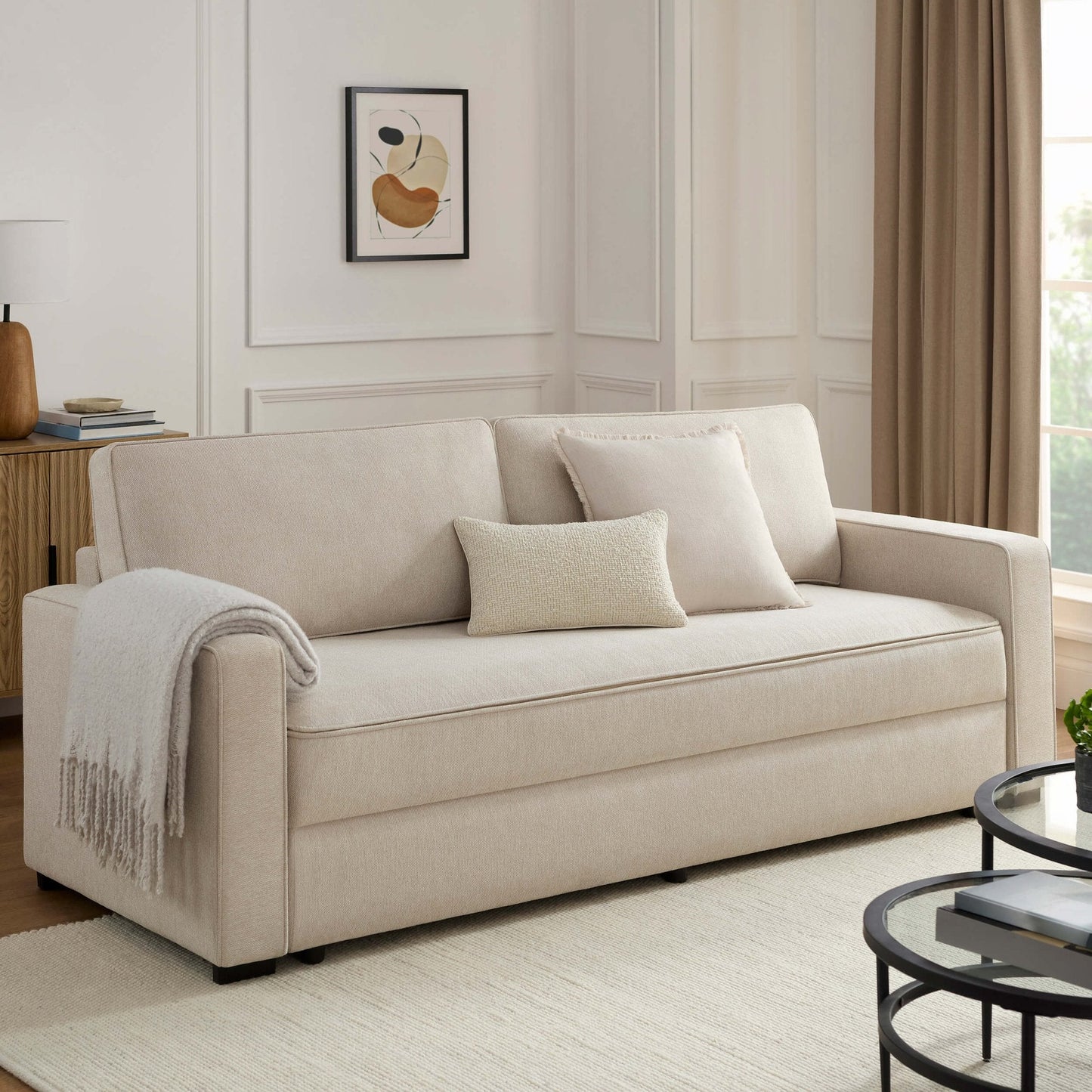 DUS-CC2-03140 Grade-BER Dusk Soho Sofa Bed - Natural RRP £799.00