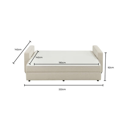 DUS-GOL-09490 Grade-BER Dusk Soho Sofa Bed - Natural RRP £764