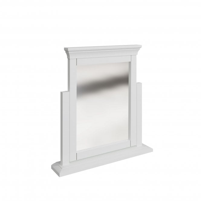 BFW-NEW-00370 NEW Big Furniture Warehouse Swanley White Dressing Table Trinket Mirror RRP £55