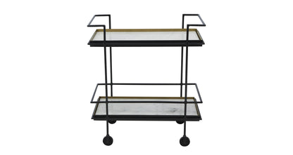 DFS-NEW-06079 Grade-A DFS Bar Trolley Salina Brass RRP £179