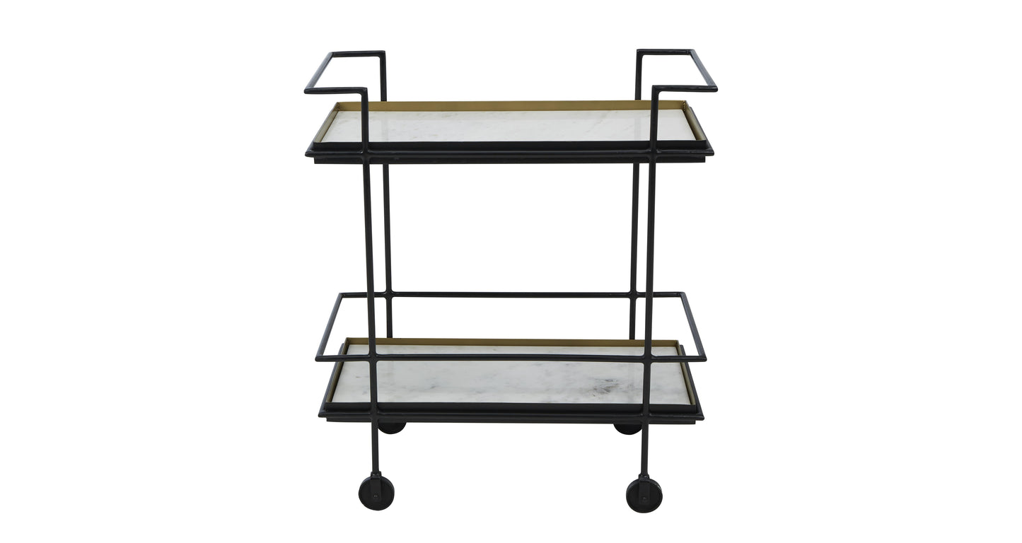 DFS-NEW-06264 Grade-A DFS Bar Bar Trolley Salina Brass RRP £179